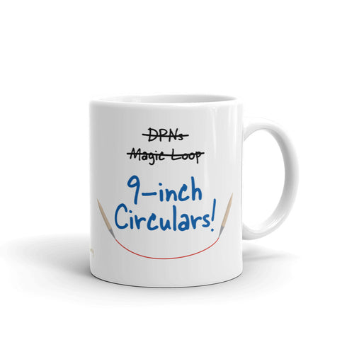 Sock Knitter's Mug: 9-inch circulars